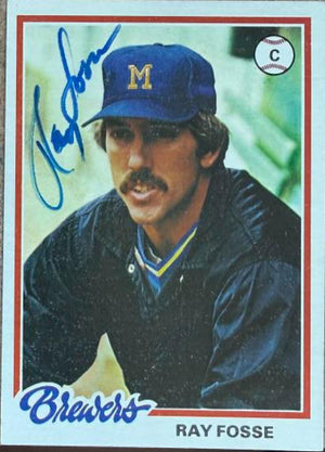 Ray Fosse Signed 1978 Topps Baseball Card - Milwaukee Brewers #415