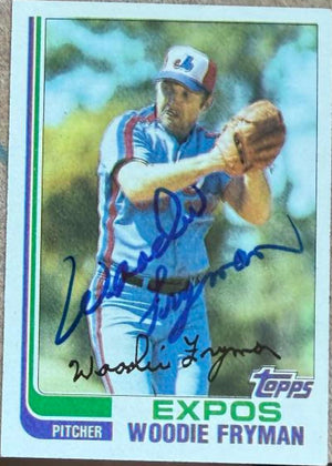 Woodie Fryman Signed 1982 Topps Baseball Card - Montreal Expos #788
