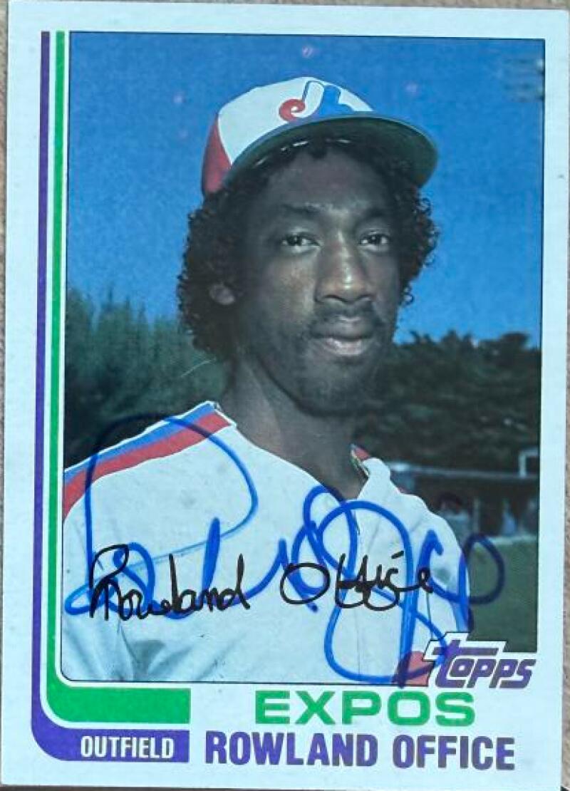 Rowland Office Signed 1982 Topps Baseball Card - Montreal Expos #479