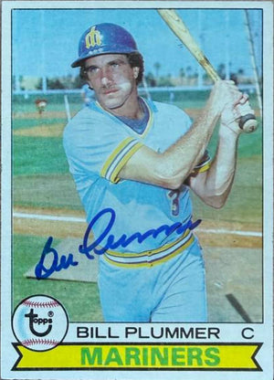 Bill Plummer Signed 1979 Topps Baseball Card - Seattle Mariners #396