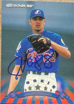 Javier Vazquez Signed 1998 Donruss Baseball Card - Montreal Expos #304