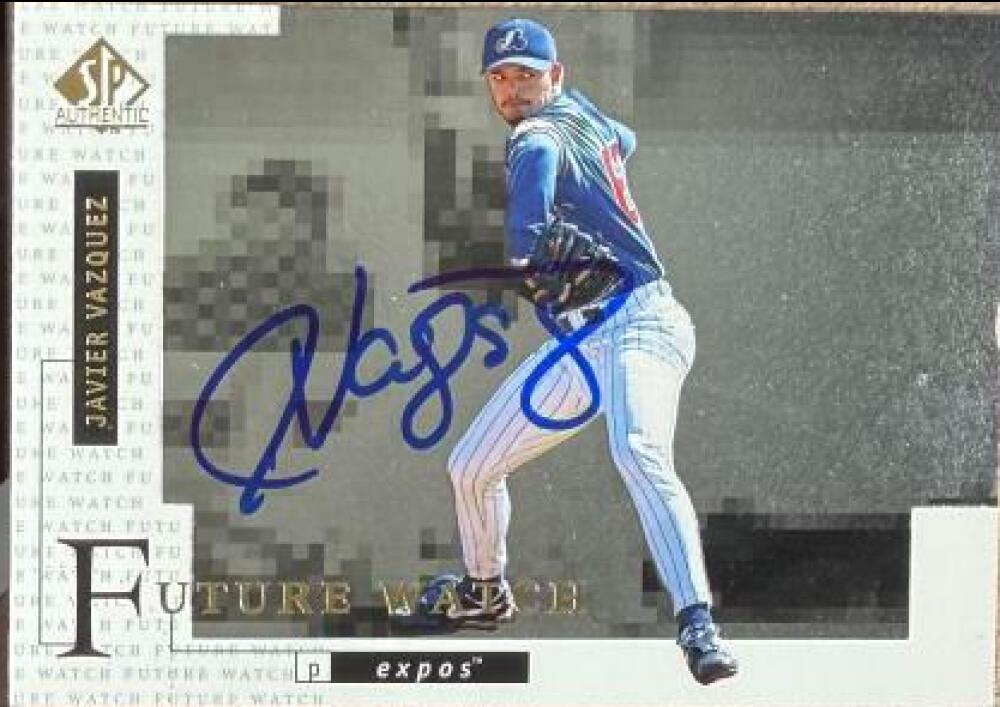 Javier Vazquez Signed 1998 SP Authentic Baseball Card - Montreal Expos #24