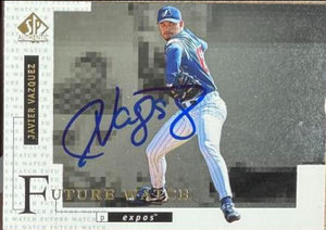 Javier Vazquez Signed 1998 SP Authentic Baseball Card - Montreal Expos #24