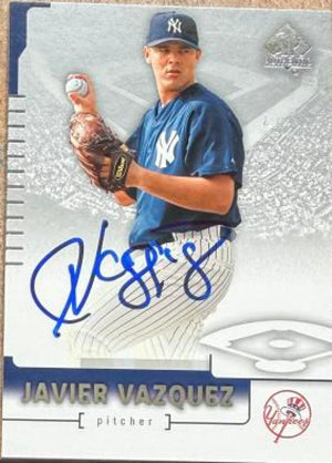 Javier Vazquez Signed 2004 SP Authentic Baseball Card - New York Yankees #43