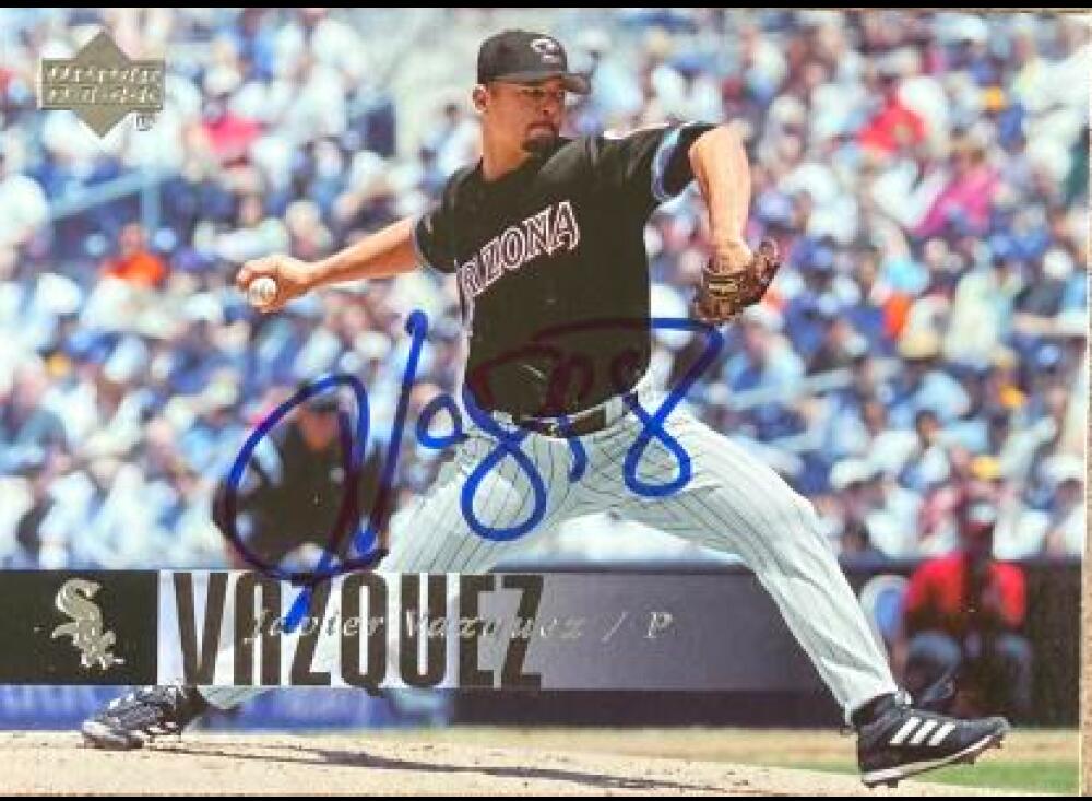 Javier Vazquez Signed 2006 Upper Deck Baseball Card - Arizona Diamondbacks #26