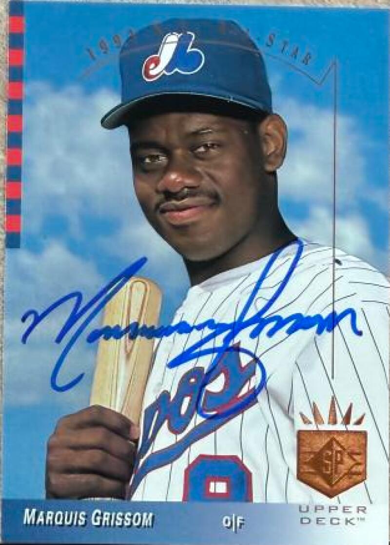 Marquis Grissom Signed 1993 SP Baseball Card - Montreal Expos #12