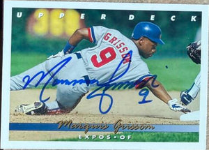 Marquis Grissom Signed 1993 Upper Deck Baseball Card - Montreal Expos #356