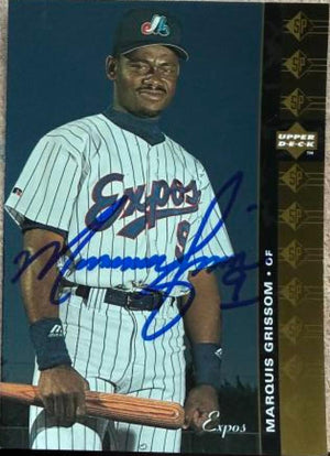 Marquis Grissom Signed 1994 SP Baseball Card - Montreal Expos #84