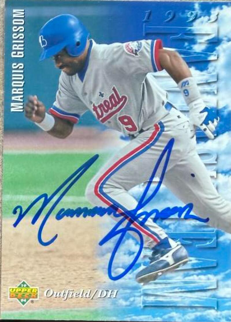 Marquis Grissom Signed 1994 Upper Deck Baseball Card - Montreal Expos #39