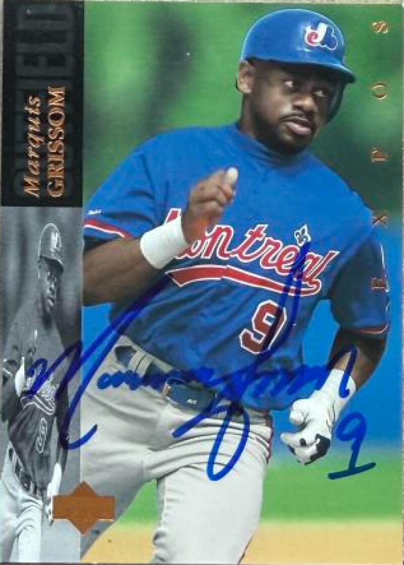 Marquis Grissom Signed 1994 Upper Deck Baseball Card - Montreal Expos #390