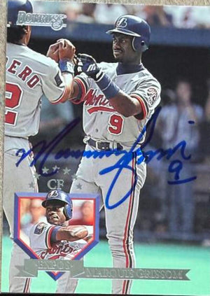 Marquis Grissom Signed 1995 Donruss Baseball Card - Montreal Expos #251