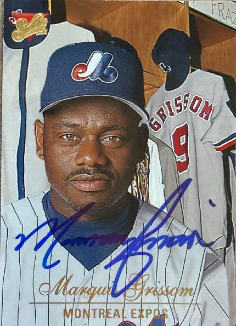 Marquis Grissom Signed 1994 Studio Baseball Card - Montreal Expos #78