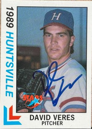 Dave Veres Signed 1989 Best Huntsville Stars Baseball Card - #5