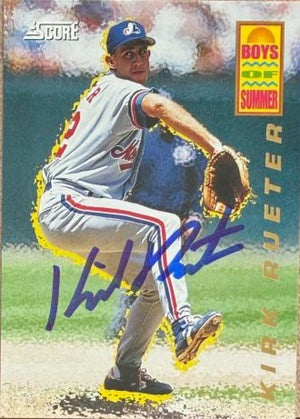 Kirk Rueter Signed 1994 Score Boys of Summer Baseball Card - Montreal Expos #11