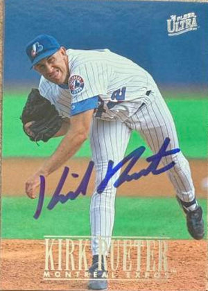 Kirk Rueter Signed 1996 Fleer Ultra Baseball Card - Montreal Expos #509