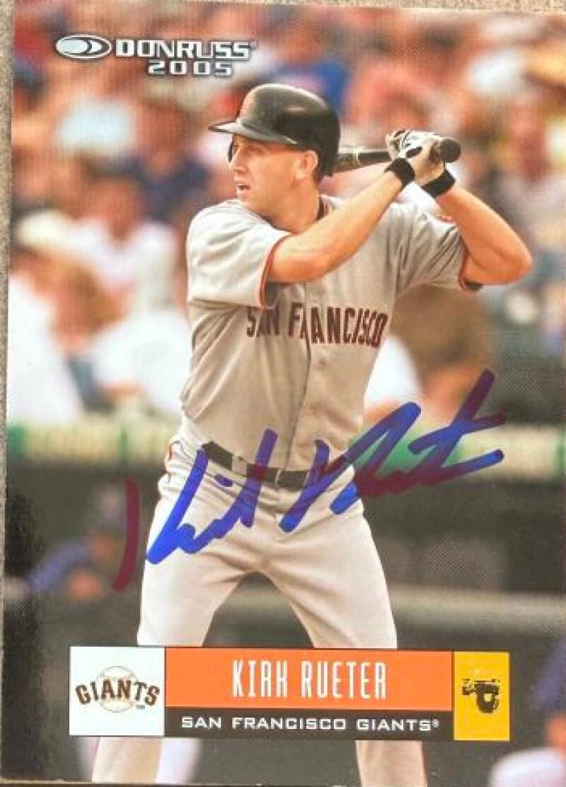 Kirk Rueter Signed 2005 Donruss Baseball Card - San Francisco Giants #325