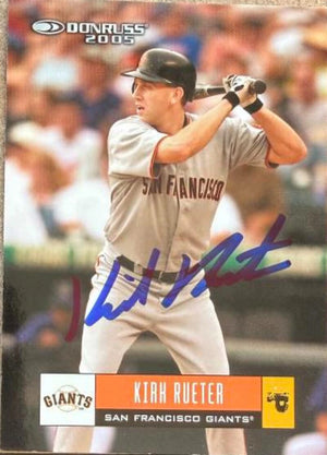 Kirk Rueter Signed 2005 Donruss Baseball Card - San Francisco Giants #325