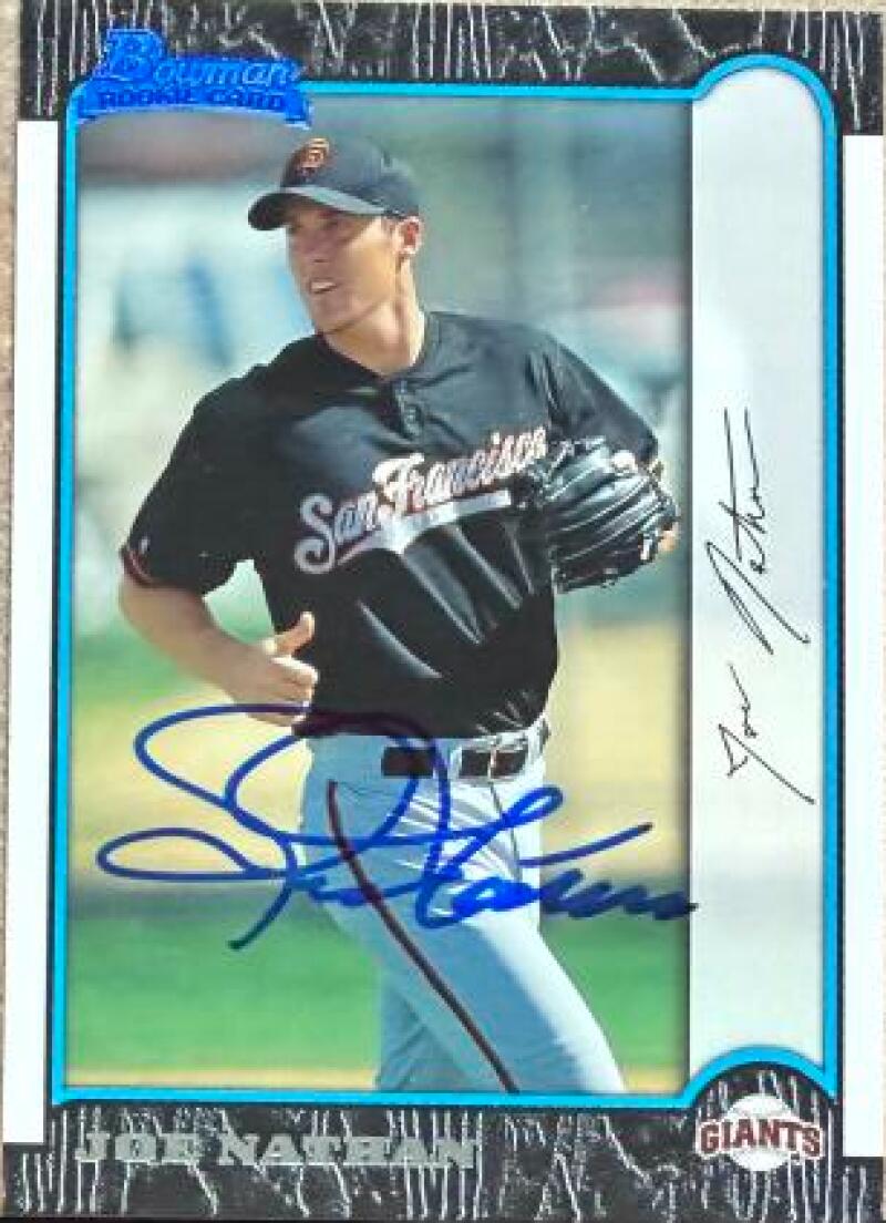 Joe Nathan Signed 1999 Bowman Baseball Card - San Francisco Giants #388