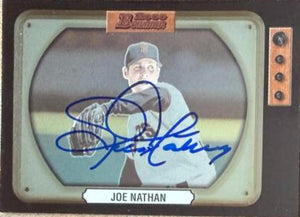 Joe Nathan Signed 2000 Bowman Retro / Future Baseball Card - San Francisco Giants #113