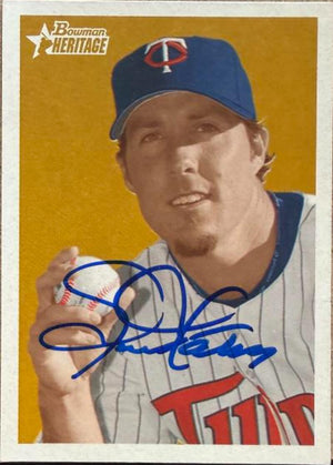 Joe Nathan Signed 2006 Bowman Heritage Baseball Card - Minnesota Twins #138