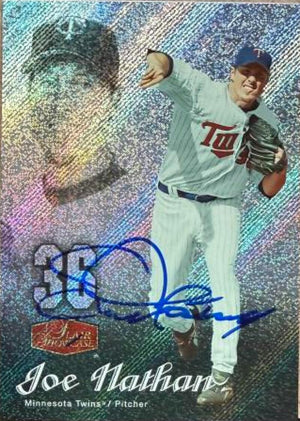 Joe Nathan Signed 2006 Flair Showcase Baseball Card - Minnesota Twins #165