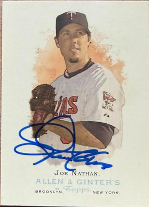 Joe Nathan Signed 2006 Allen & Ginter Baseball Card - Minnesota Twins #20