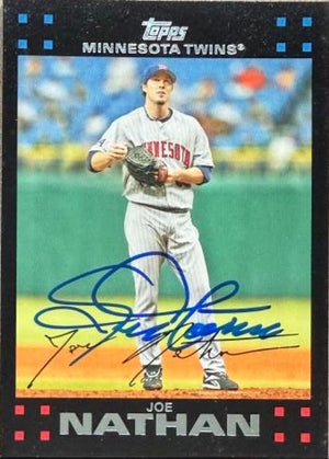 Joe Nathan Signed 2007 Topps Baseball Card - Minnesota Twins #179