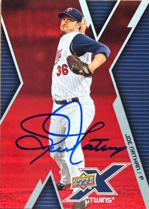 Joe Nathan Signed 2009 Upper Deck X Baseball Card - Minnesota Twins #51