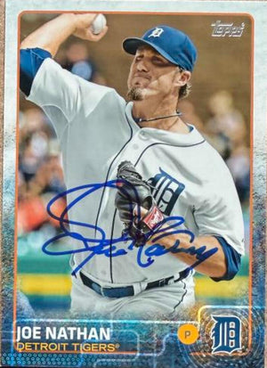 Joe Nathan Signed 2015 Topps Baseball Card - Detroit Tigers #54