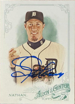 Joe Nathan Signed 2015 Allen & Ginter Baseball Card - Detroit Tigers #295