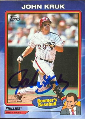 John Kruk Signed 2024 Topps x Chris Berman: Boomer's Baseball Card - Philadelphia Phillies #30