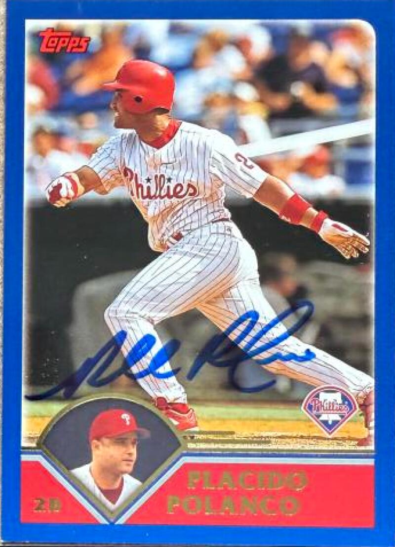 Placido Polanco Signed 2003 Topps Baseball Card - Philadelphia Phillies #531