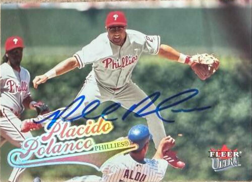 Placido Polanco Signed 2004 Fleer Ultra Baseball Card - Philadelphia Phillies #25