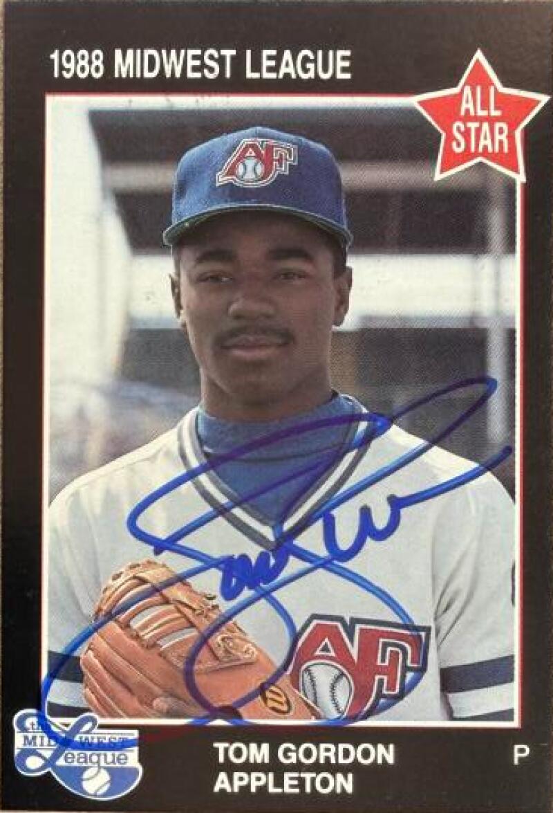 Tom Gordon Signed 1988 Grand Slam Midwest League All-Stars #40