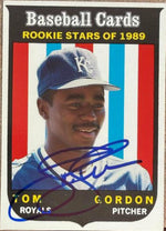 Tom Gordon Signed 1989 Baseball Cards Magazine Repli-Cards Baseball Card - Kansas City Royals #66