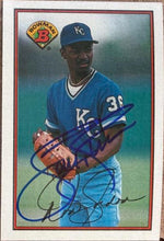 Tom Gordon Signed 1989 Bowman RC, UER Baseball Card - Kansas City Royals #115