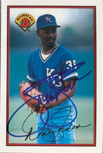 Tom Gordon Signed 1989 Bowman Tiffany RC, UER Baseball Card - Kansas City Royals #115