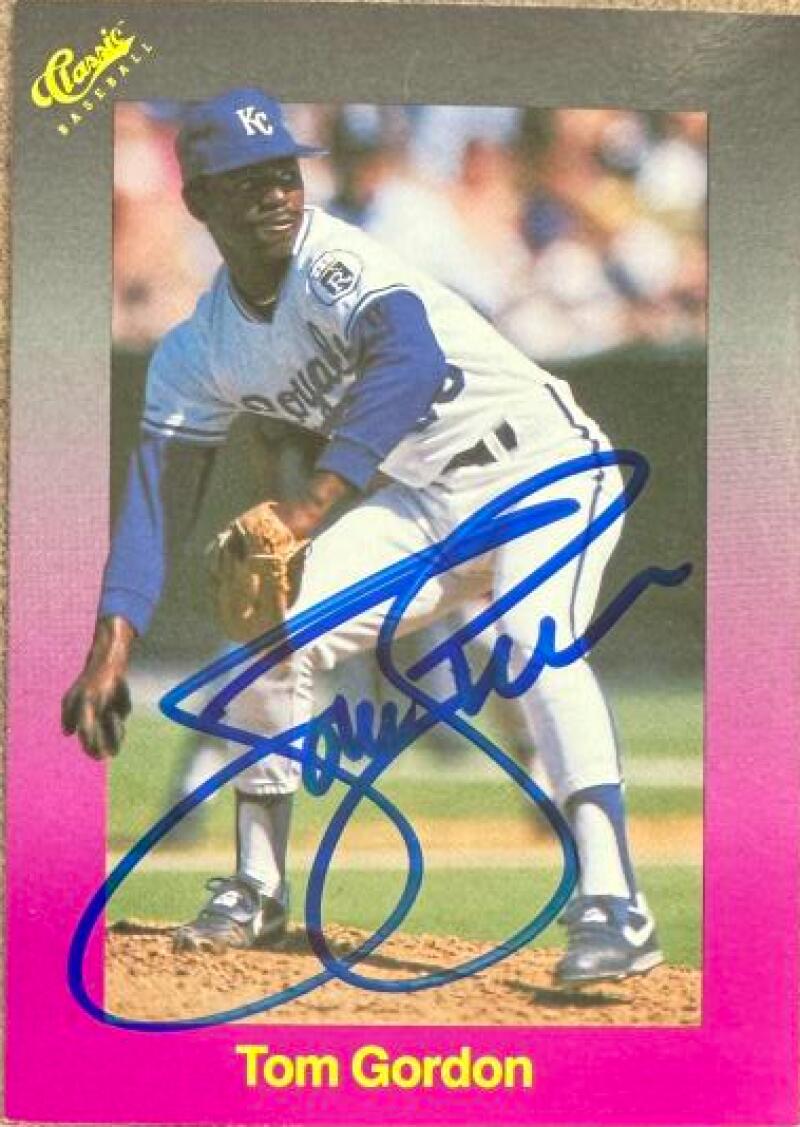 Tom Gordon Signed 1989 Classic Baseball Card - Kansas City Royals #182