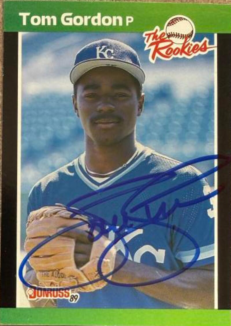 Tom Gordon Signed 1989 Donruss The Rookies Baseball Card - Kansas City Royals #4