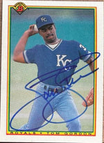 Tom Gordon Signed 1990 Bowman Baseball Card - Kansas City Royals #365