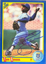 Tom Gordon Signed 1990 Score Baseball Card - Kansas City Royals #472