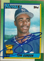 Tom Gordon Signed 1990 Topps ASR Baseball Card - Kansas City Royals #752