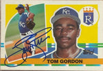 Tom Gordon Signed 1990 Topps Big Baseball Card - Kansas City Royals #252