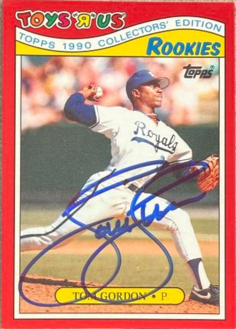 Tom Gordon Signed 1990 Topps Toys "R" Us Rookies Baseball Card - Kansas City Royals #12
