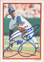 Tom Gordon Signed 1990 Topps - 1990 All-Star Set Collector's Edition (Glossy Send-Ins) Baseball Card - Kansas City Royals #30