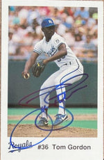 Tom Gordon Signed 1991 Police SGA - Kansas City Royals #NNO