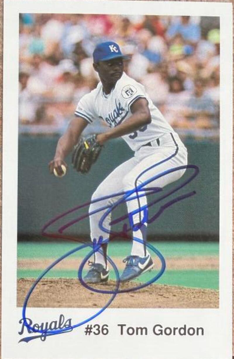 Tom Gordon Signed 1991 Police SGA - Kansas City Royals #NNO