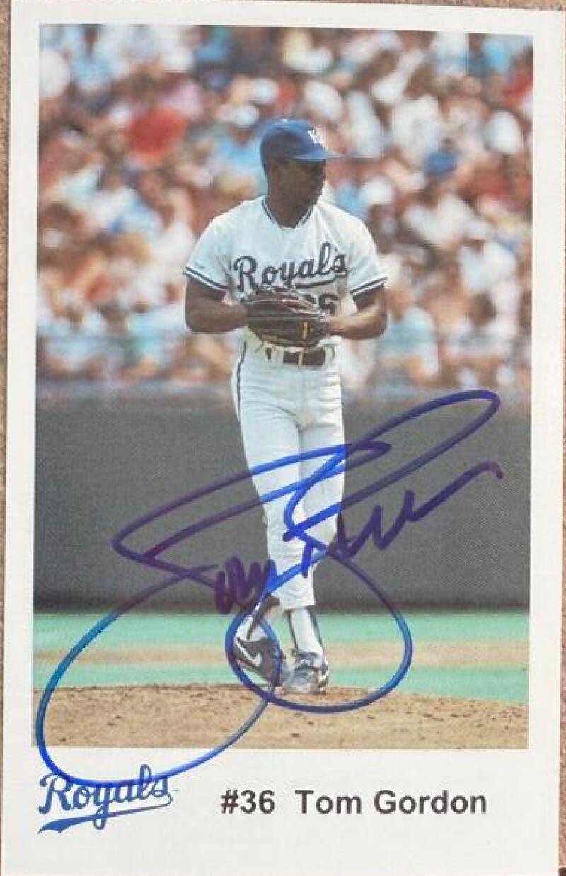 Tom Gordon Signed 1992 Police SGA - Kansas City Royals #NNO
