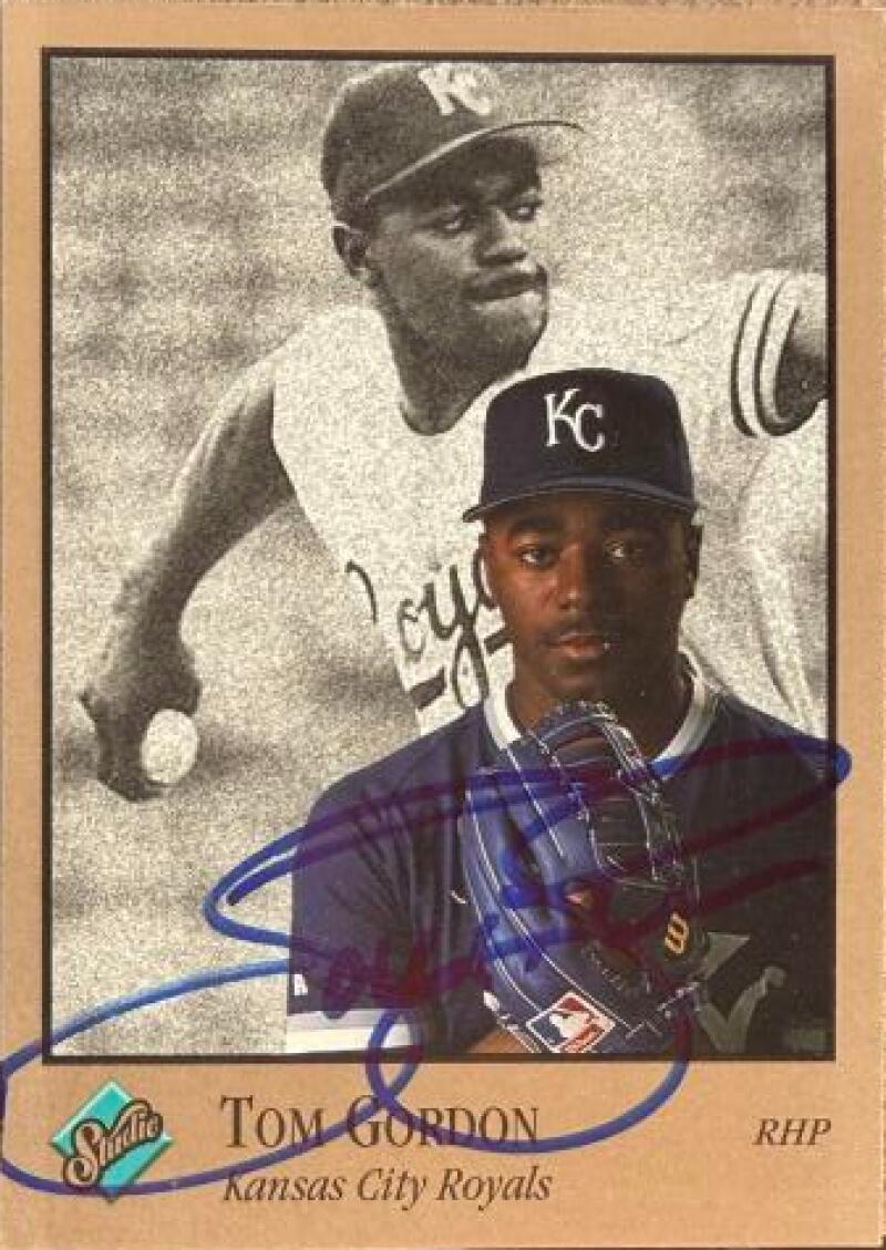 Tom Gordon Signed 1992 Studio Baseball Card - Kansas City Royals #182