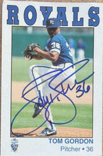 Tom Gordon Signed 1993 Police SGA - Kansas City Royals #NNO